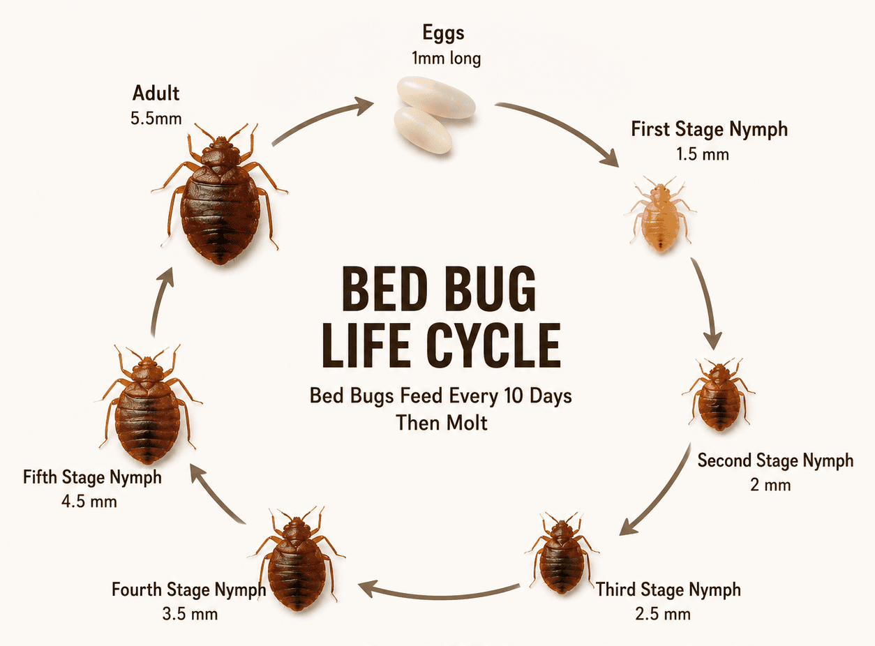 Bed Bug Biology Illustration