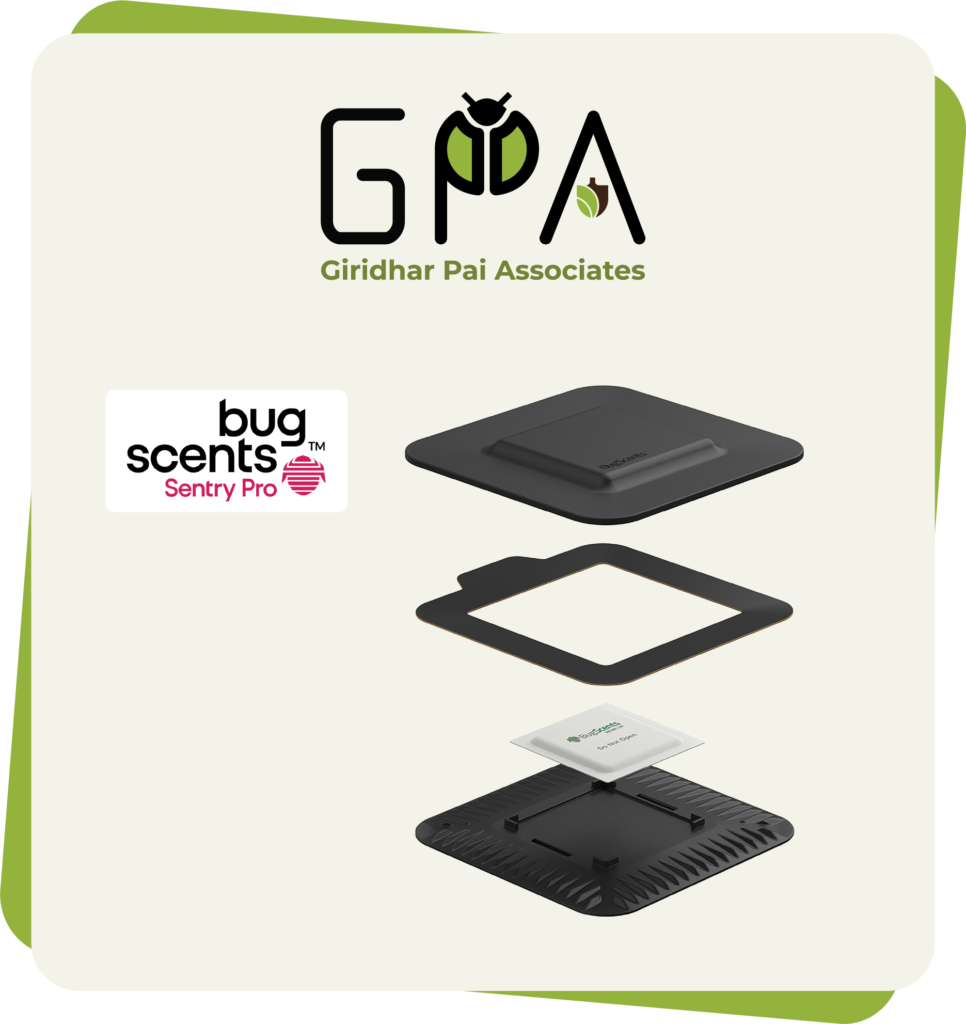 Parts of a BugScents™ Sentry Pro Bed Bug Detection Trap
